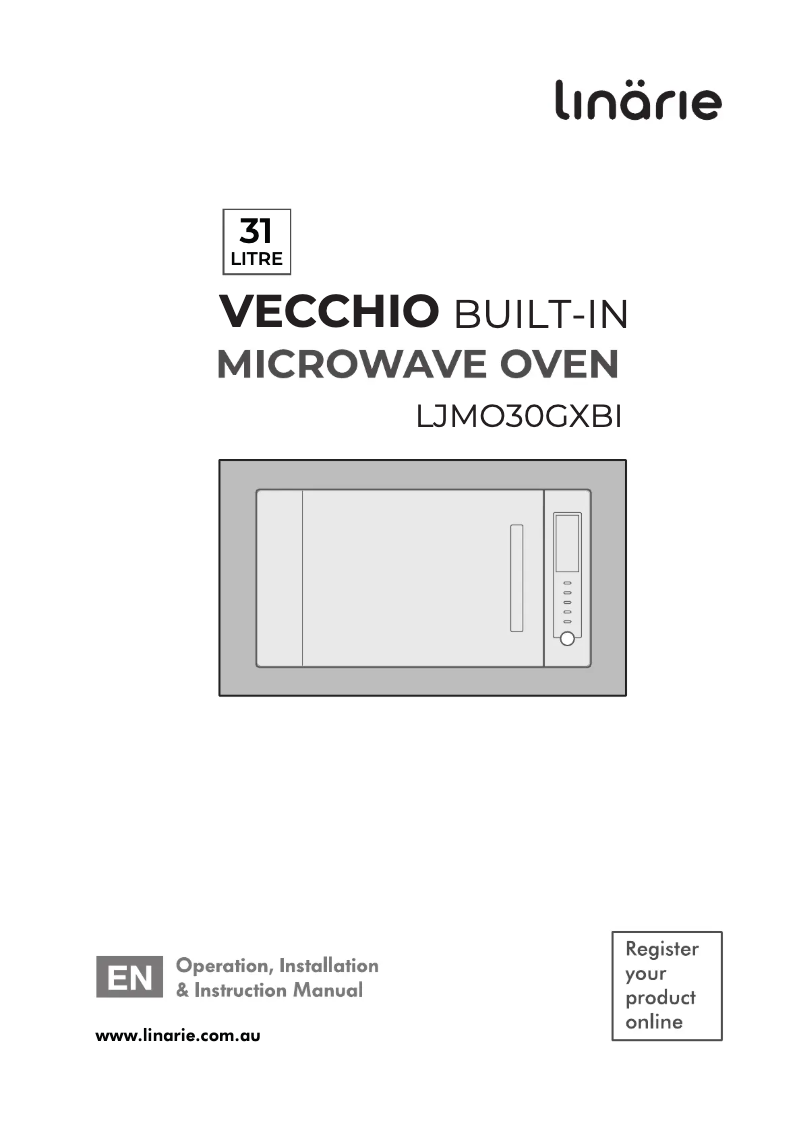 Page 1 de la notice Manuel utilisateur Linarie Vecchio LJMO30GXBI