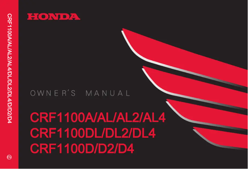 Imagen de la primera página del manual del dispositivo CRF1100L Africa Twin Adventure Sports (2022)