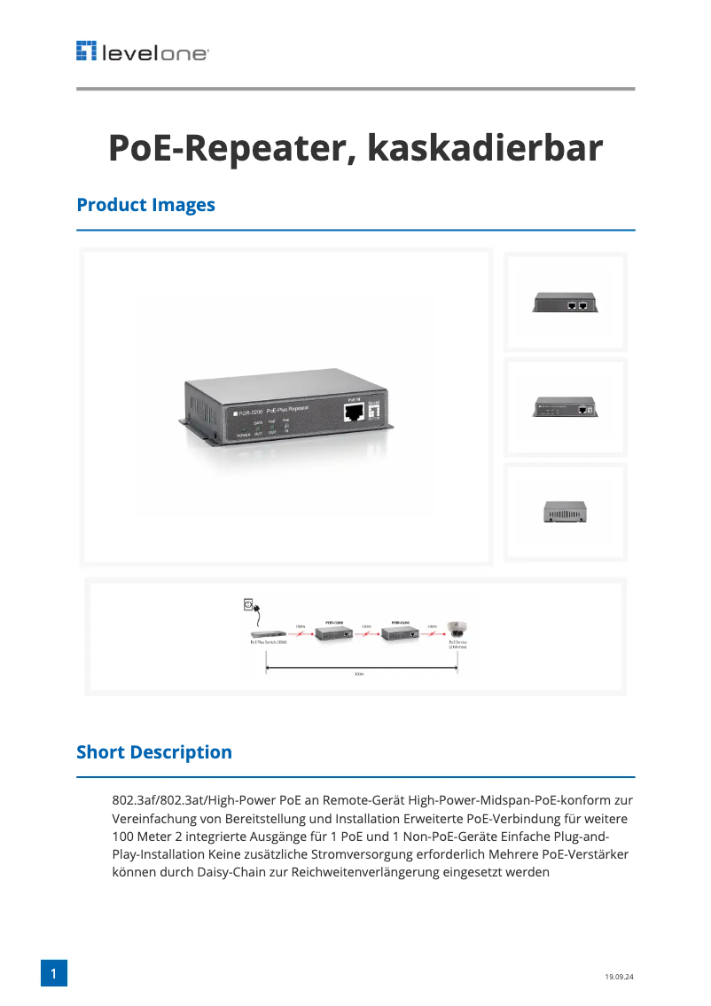 Image de la première page du manuel de l'appareil POR-0200