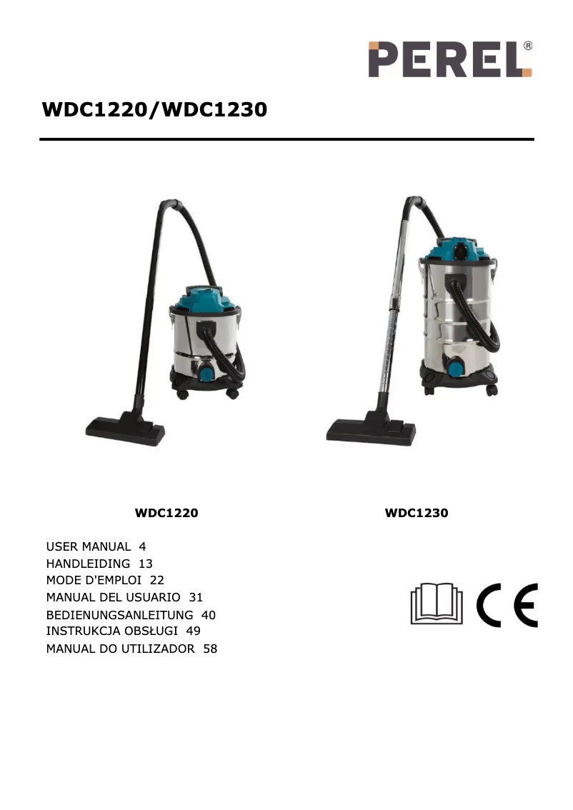 Page n°1 - Manuel utilisateur Perel WDC1230