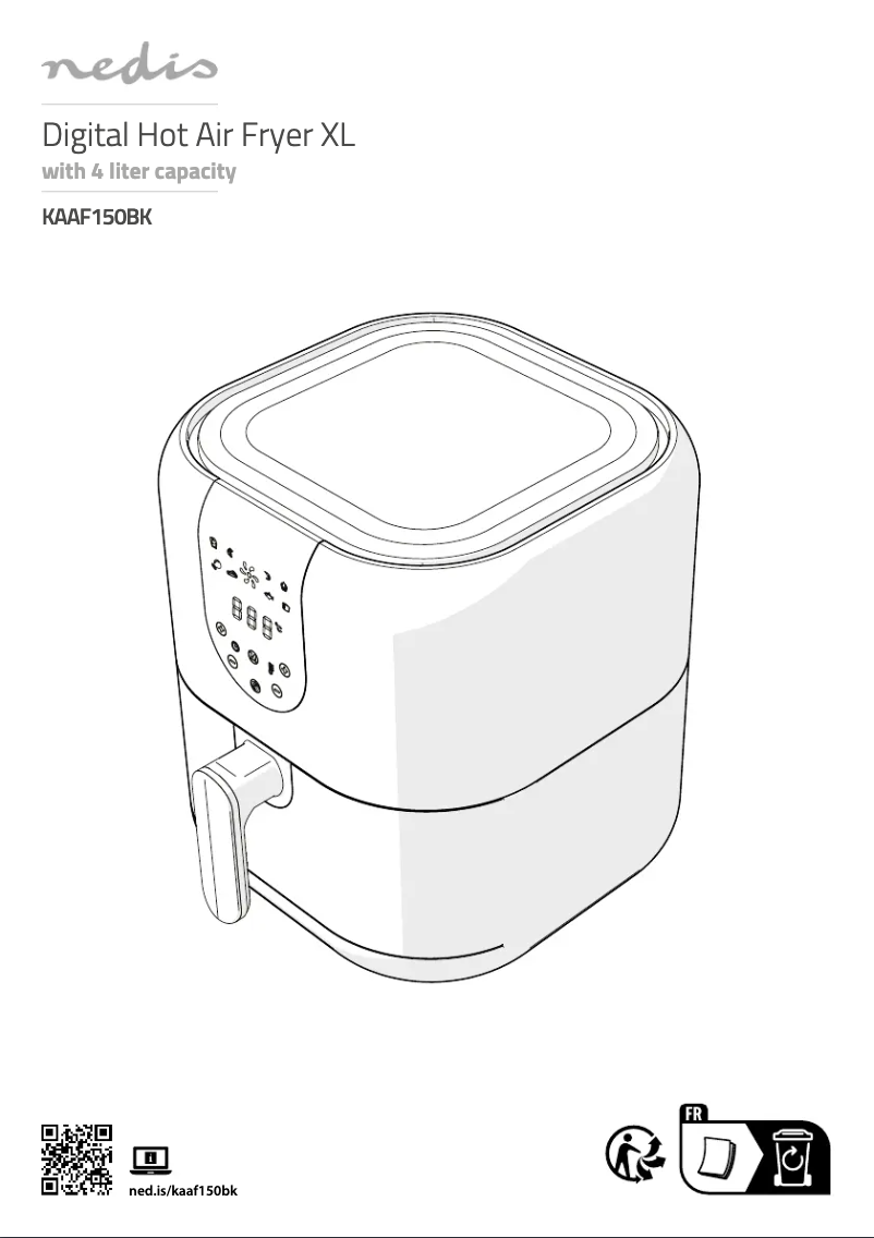 Page 1 de la notice Manuel utilisateur Nedis KAAF150BK