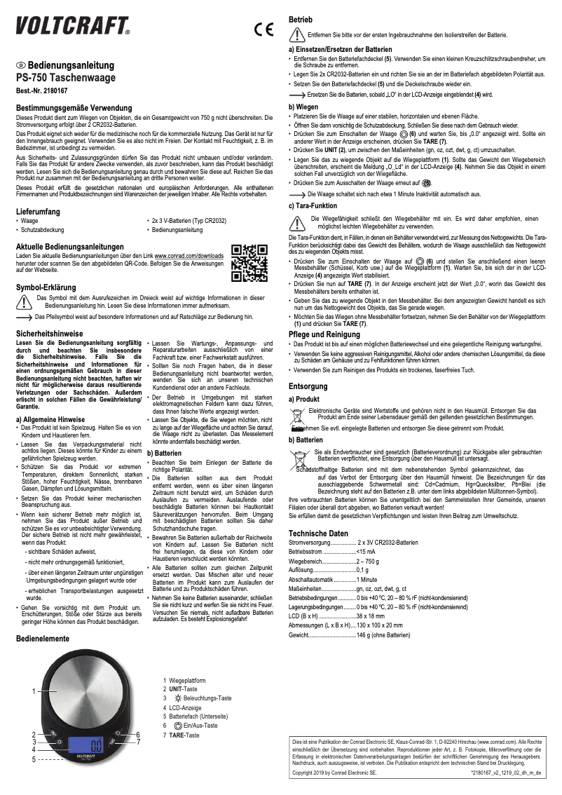 Image de la première page du manuel de l'appareil PS-750