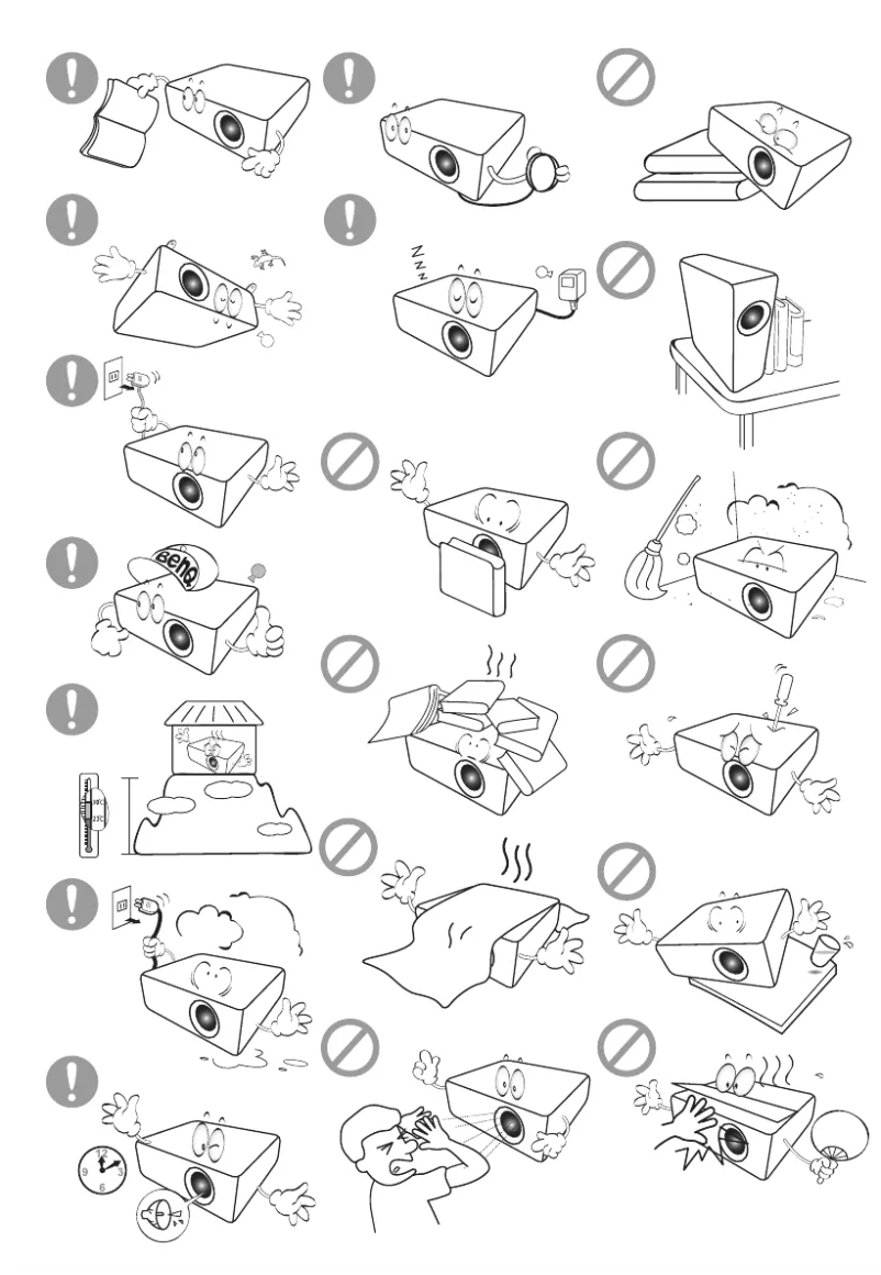Page n°1 - Guide de démarrage rapide BenQ MX550