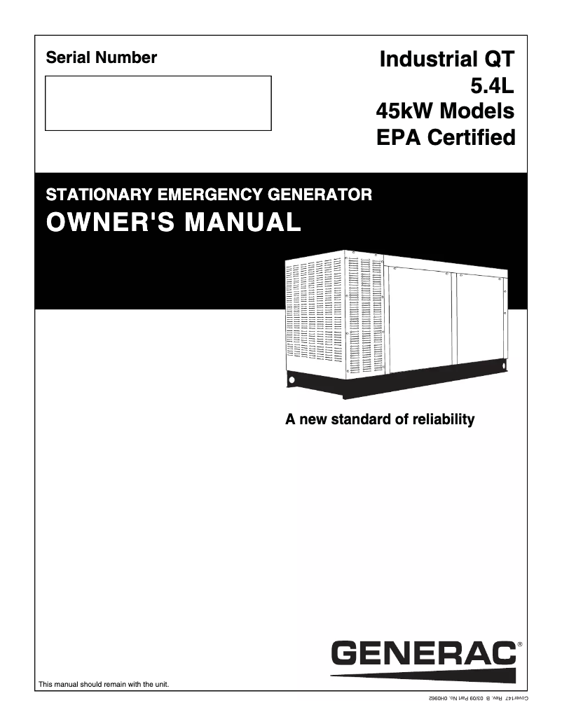 Image de la première page du manuel de l'appareil QT04554AVSNA
