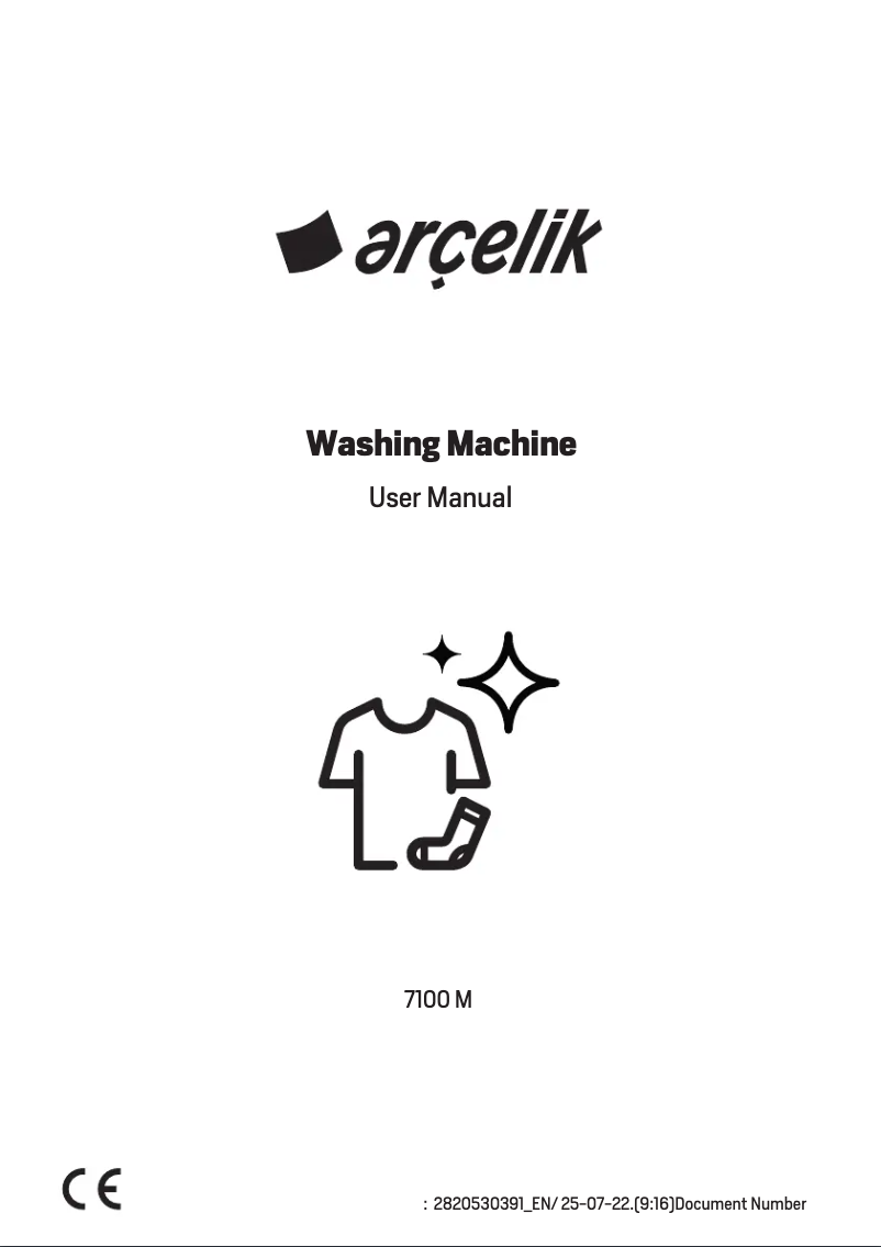 Page 1 de la notice Manuel utilisateur Arçelik 7100 M