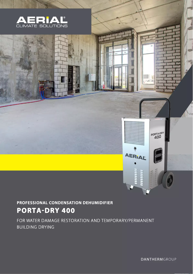 Image de la première page du manuel de l'appareil Porta-Dry 400