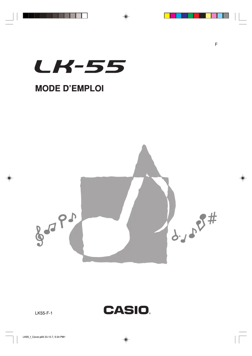 Page n°1 - Manuel utilisateur Casio LK-55