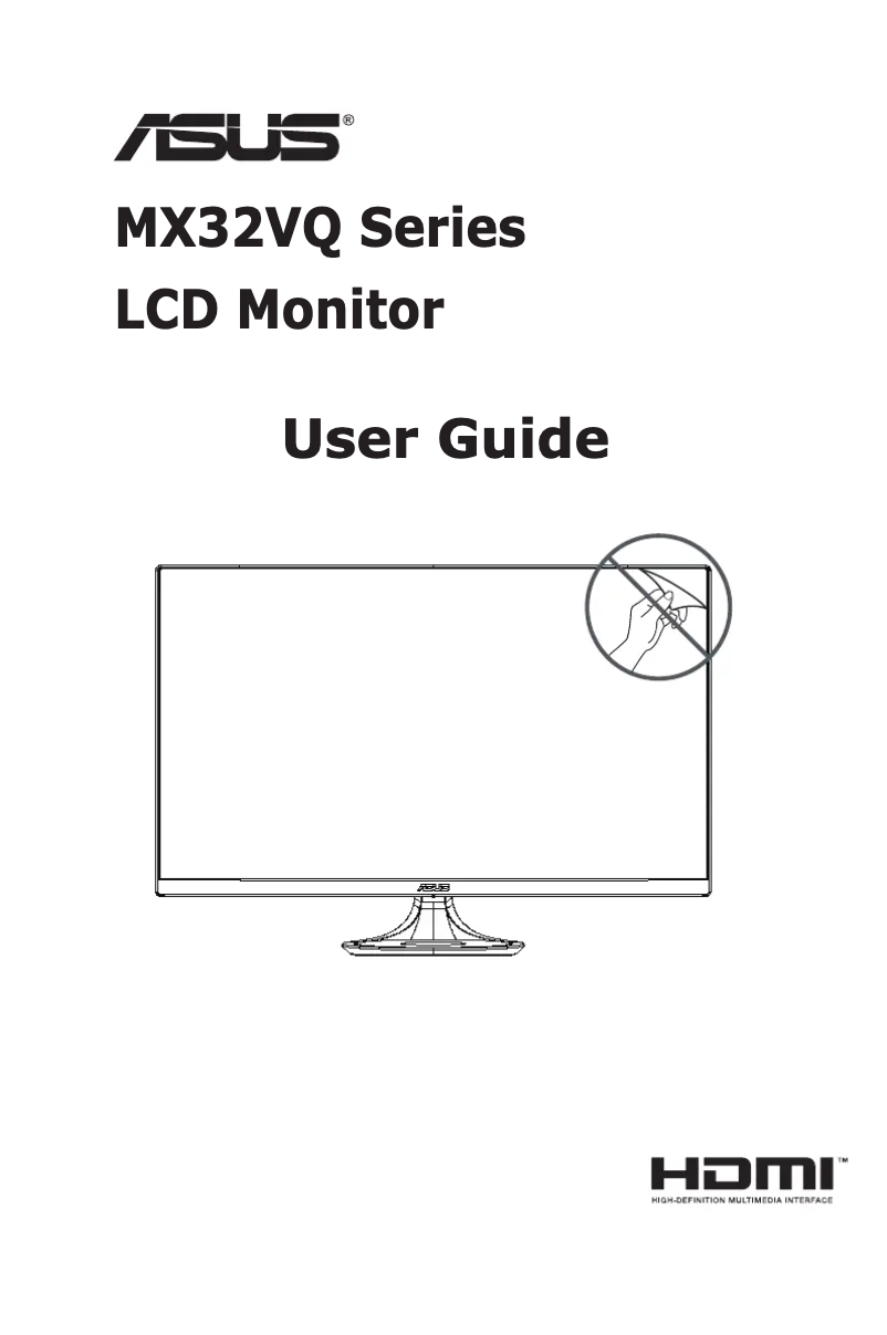 Page 1 de la notice Manuel utilisateur Asus Designo Curve MX32VQ