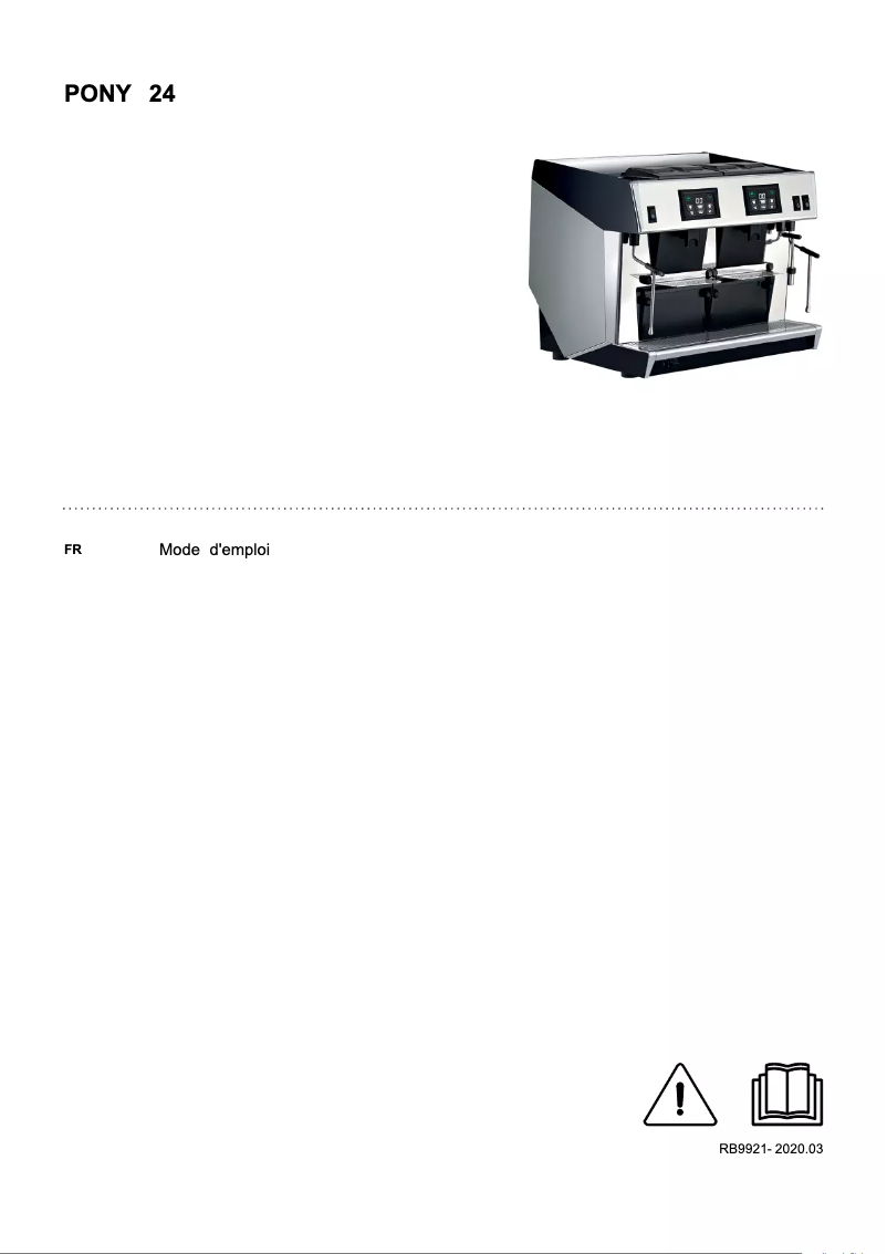 Page n°1 - Manuel utilisateur UNIC Pony 2