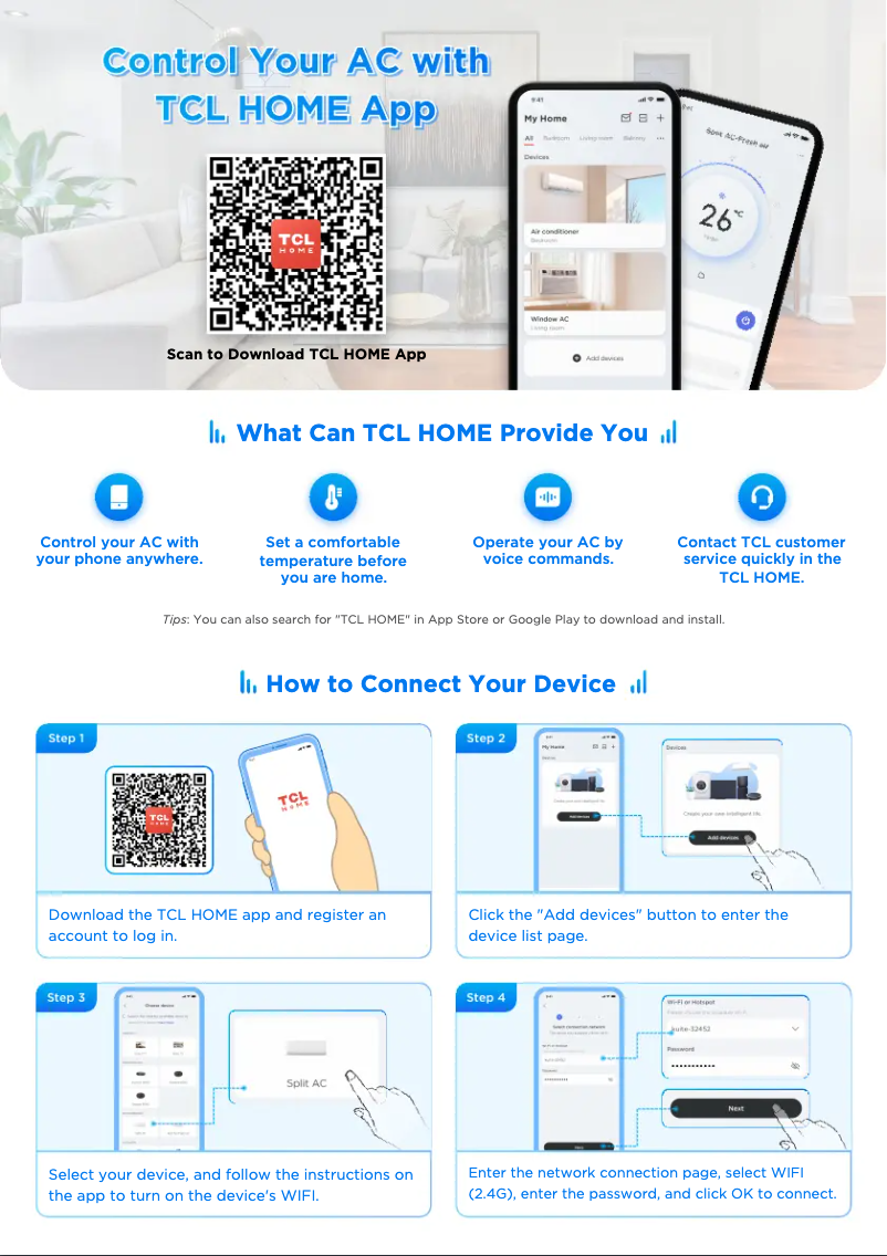 Image de la première page du manuel de l'appareil TAC-24CHSD/XA41