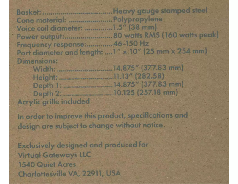 Page n°1 - Manuel utilisateur Sound Ordnance B-8P