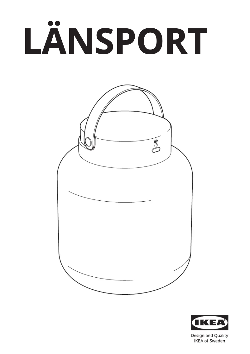 Page 1 de la notice Manuel utilisateur Ikea LÄNSPORT 605.759.19