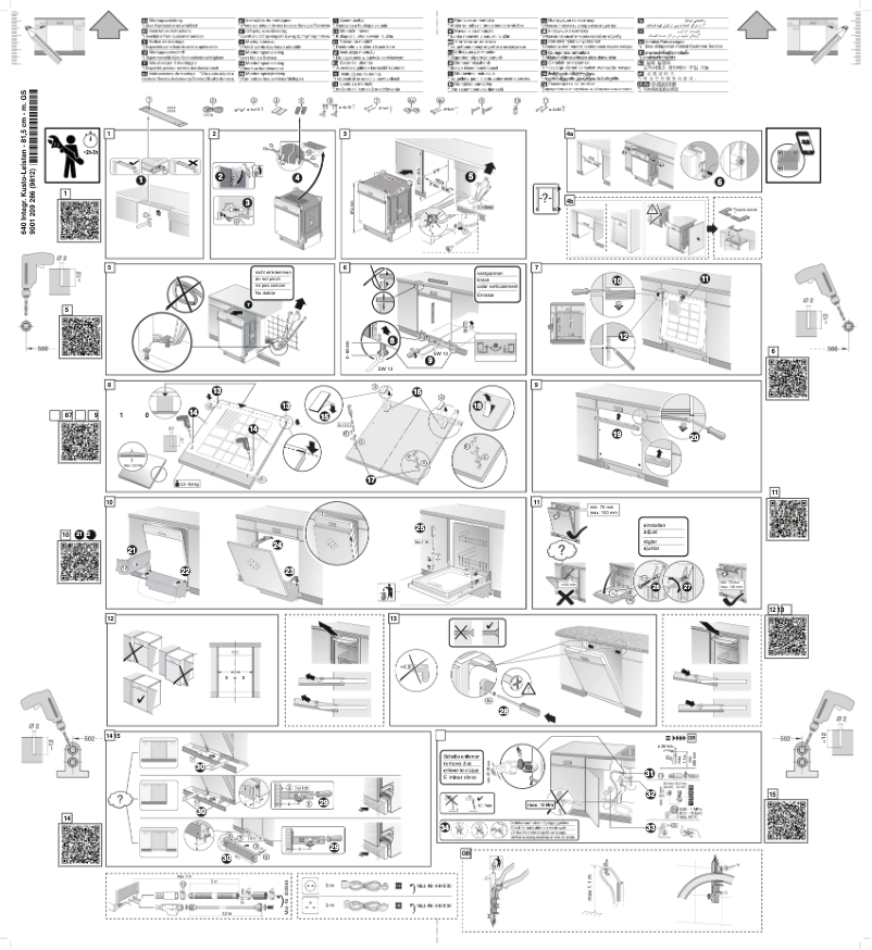 Page 1 de la notice Guide d'installation Bosch SMI46IS04E