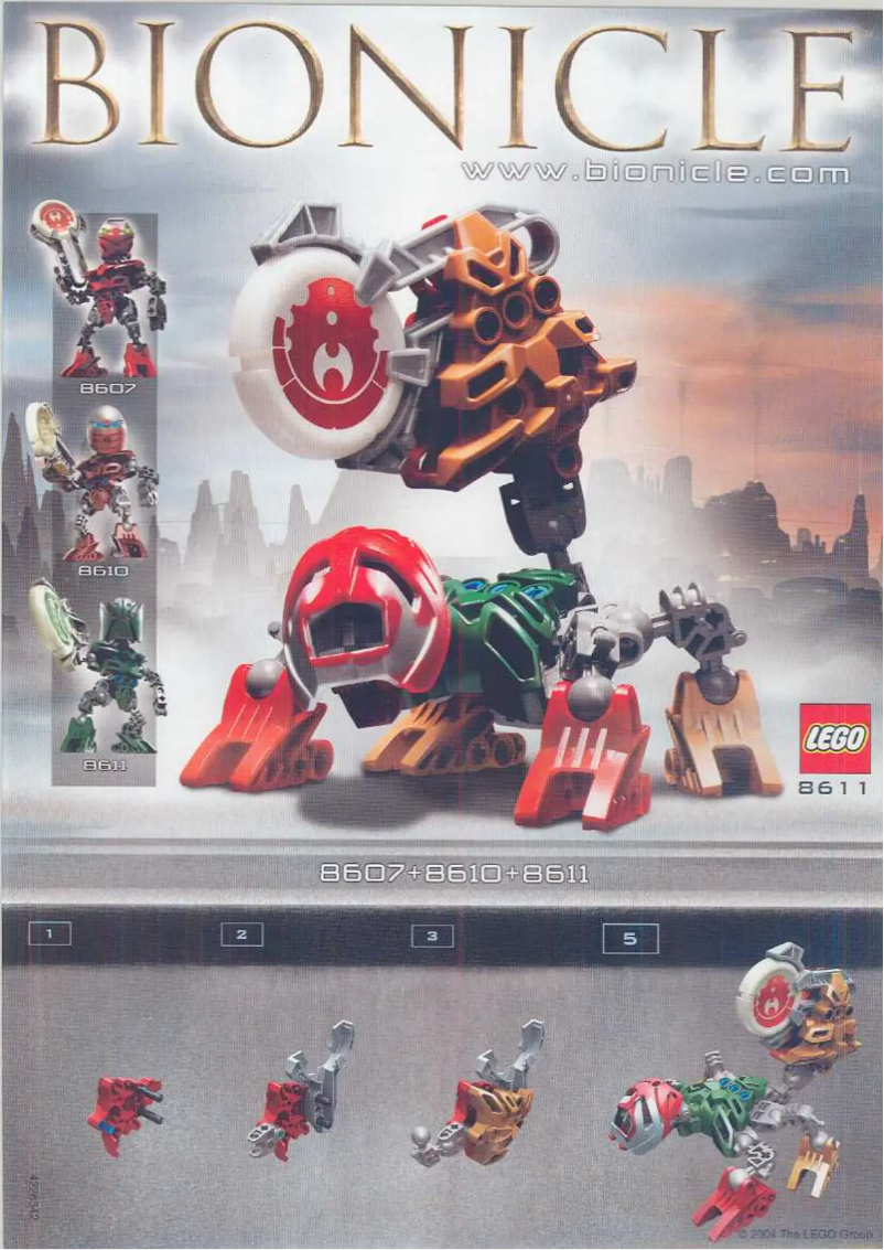Page n°1 - Manuel utilisateur Lego Matoran/Kanoka Co-Pack B