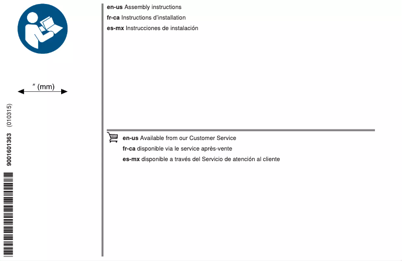 Image de la première page du manuel de l'appareil B36CT81ENS