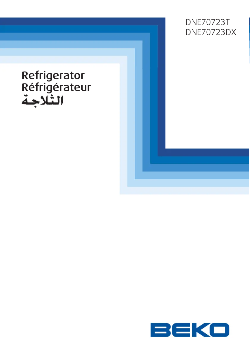 Page n°1 - Manuel utilisateur Beko DNE70723T
