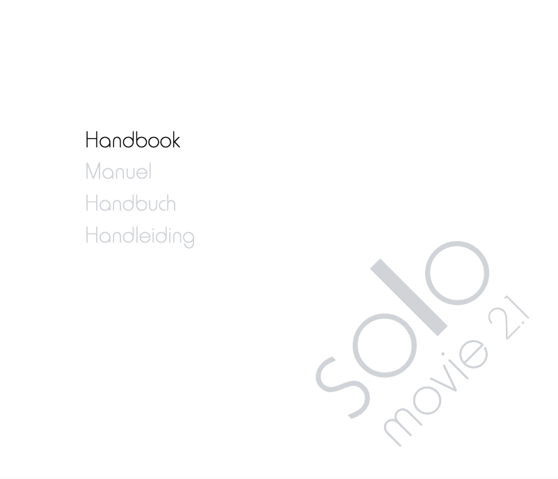 Page 1 de la notice Manuel utilisateur Arcam Solo Movie 2.1