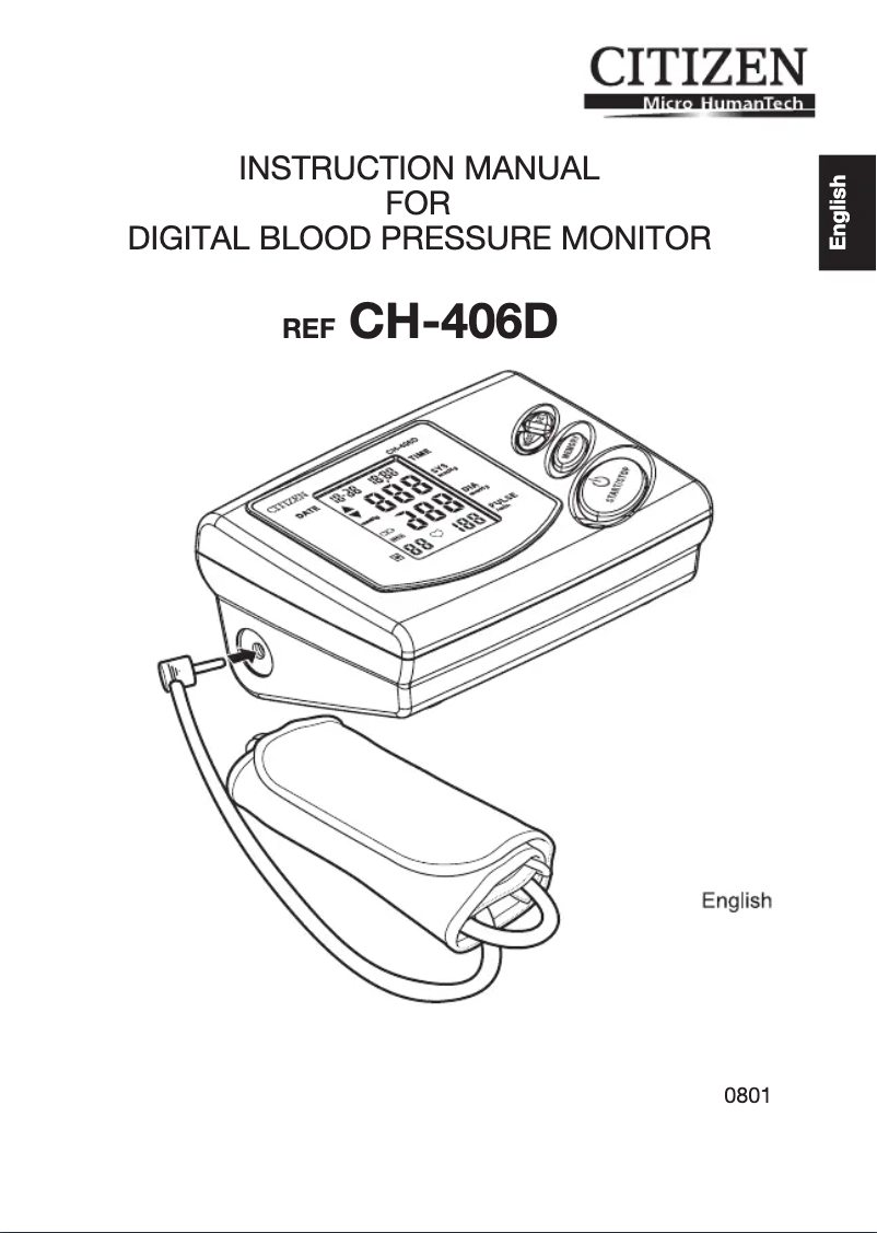 Image de la première page du manuel de l'appareil CH-406D