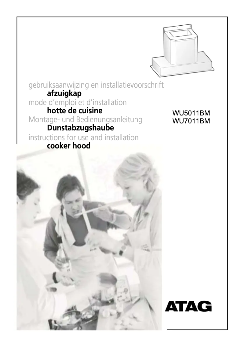 Page 1 de la notice Manuel utilisateur Atag WU7011BM