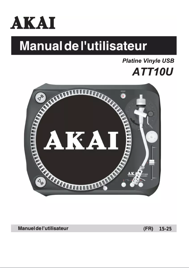 Page 1 de la notice Manuel utilisateur AKAI ATT10U