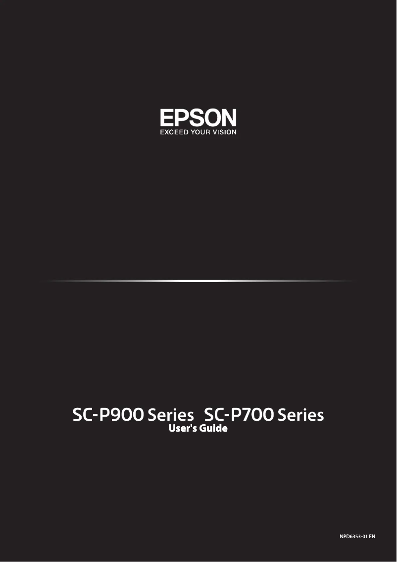 Page n°1 - Manuel utilisateur Epson P900