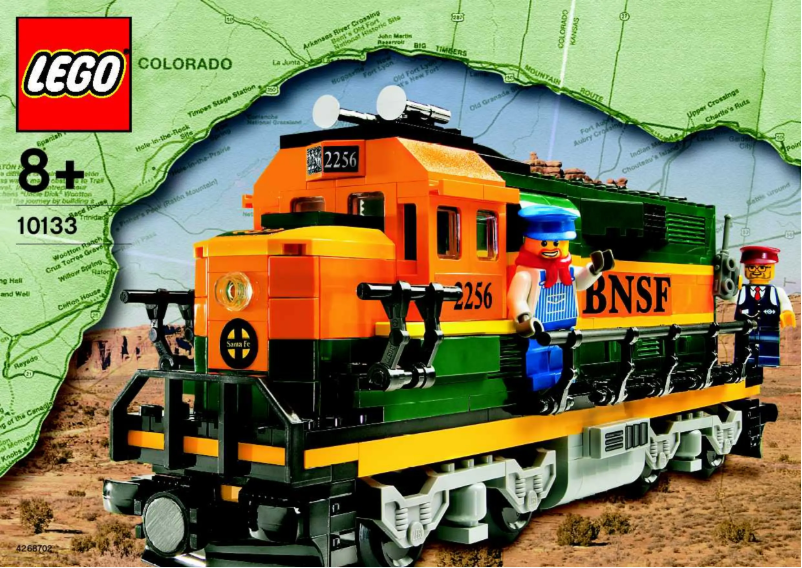 Page 1 de la notice Manuel utilisateur Lego Burlington Northern Santa Fe Locomotive