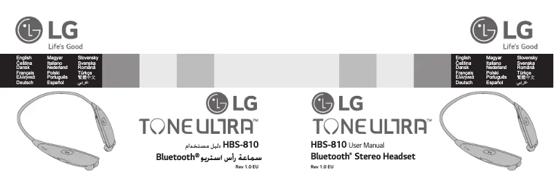 Page 1 of the manual User Manual LG Tone Ultra