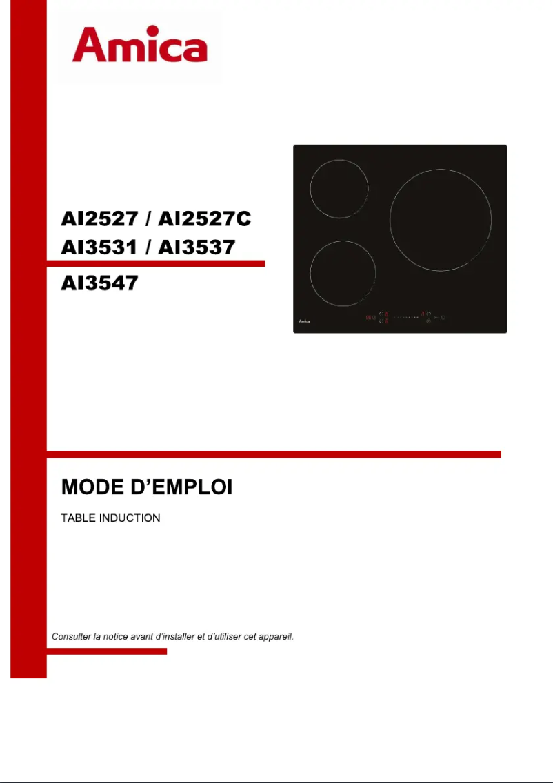 Image de la première page du manuel de l'appareil AI2527C