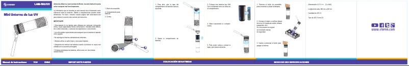 Page 1 de la notice Manuel utilisateur Steren LAM-150/UV