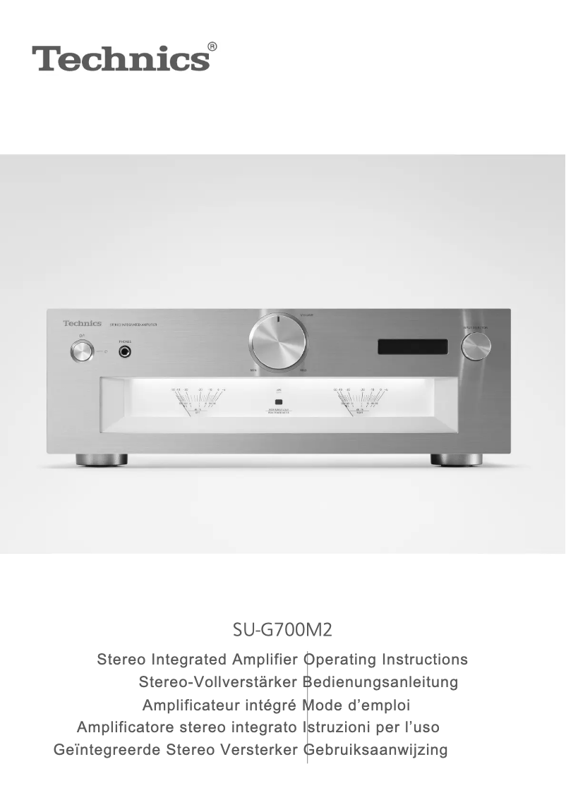 Image de la première page du manuel de l'appareil SU-G700