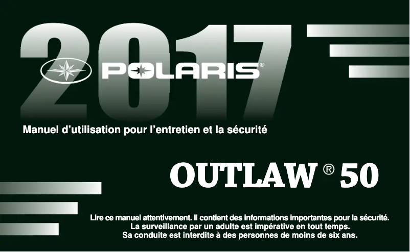 Imagen de la primera página del manual del dispositivo Outlaw 50 (2017)