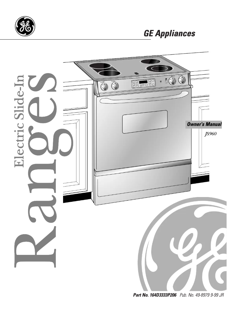 Page 1 de la notice Manuel d'utilisation et d'entretien GE Profile Performance JS960BBBB