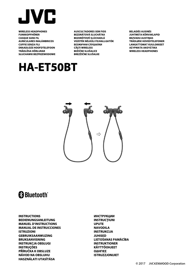 Image de la première page du manuel de l'appareil HA-ET50BT