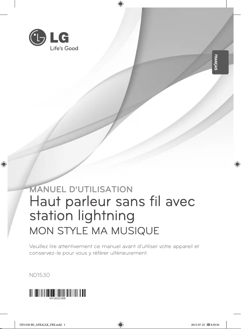 Image de la première page du manuel de l'appareil ND1530