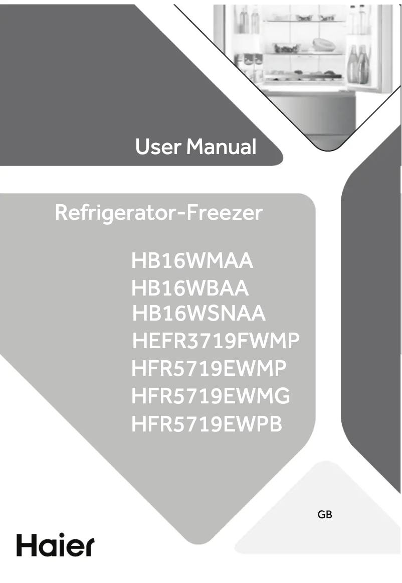 Image de la première page du manuel de l'appareil HFR5719EWMG