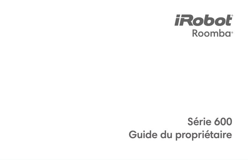 Page n°1 - Manuel utilisateur iRobot Roomba 680