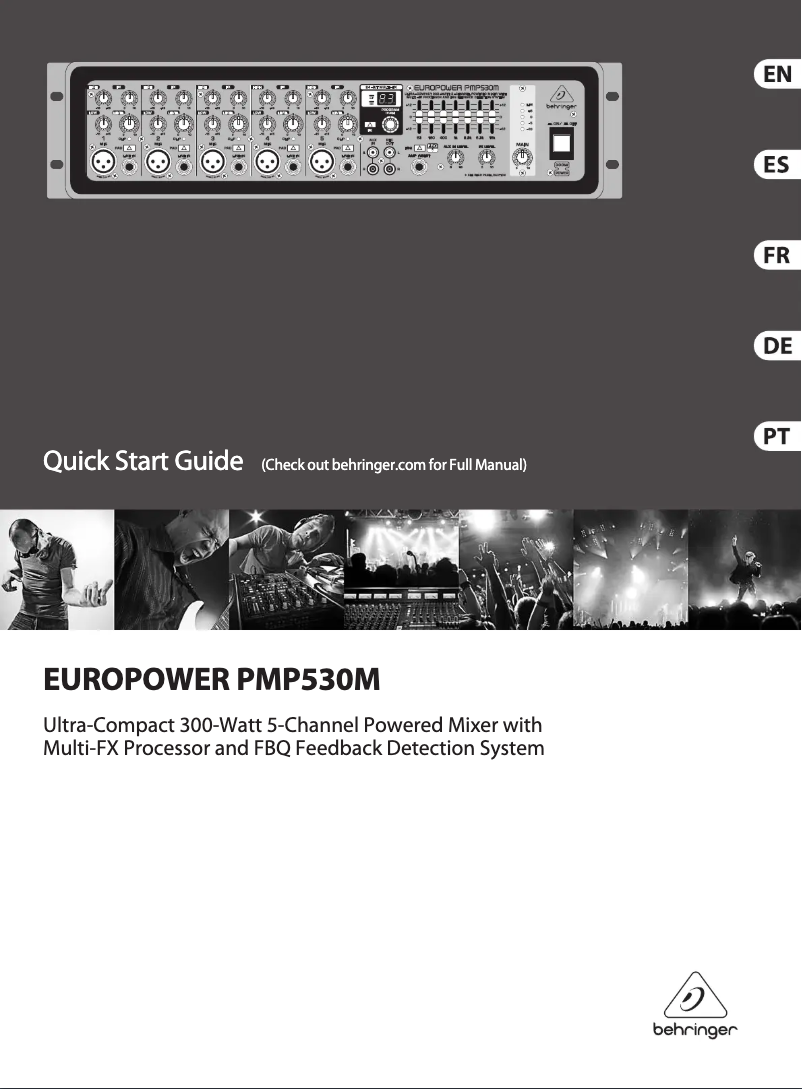 Imagen de la primera página del manual del dispositivo Europower PMP530M
