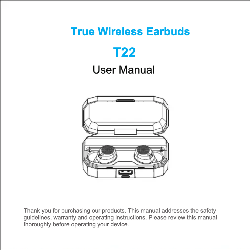 Page n°1 - Manuel utilisateur Letscom T22