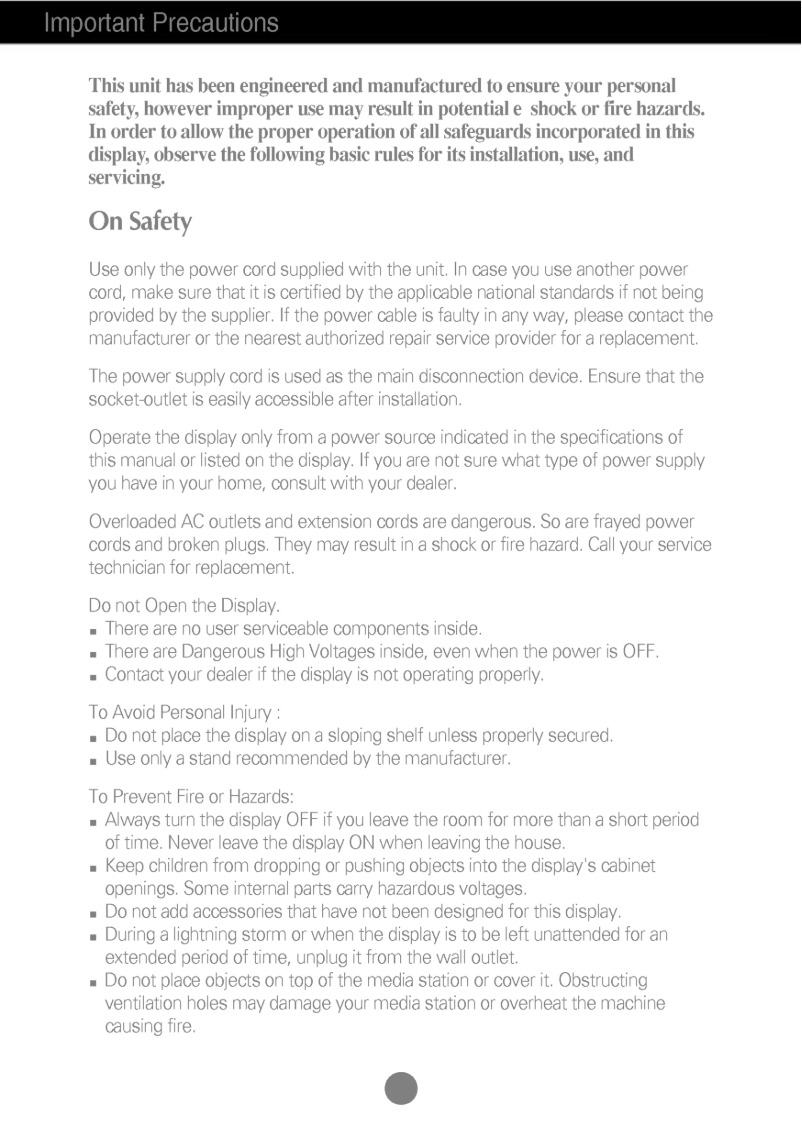 Imagen de la primera página del manual del dispositivo L2320A