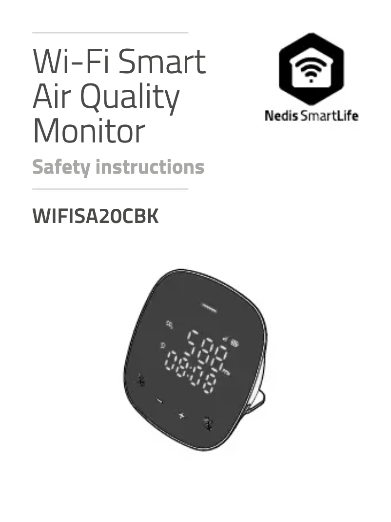 Page n°1 - Manuel utilisateur Nedis WIFISA20CBK