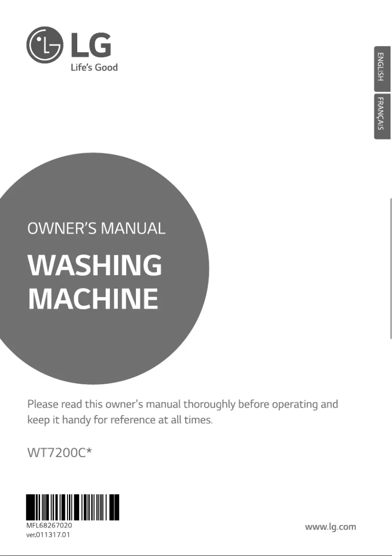 Page n°1 - Manuel utilisateur LG WT7200CW
