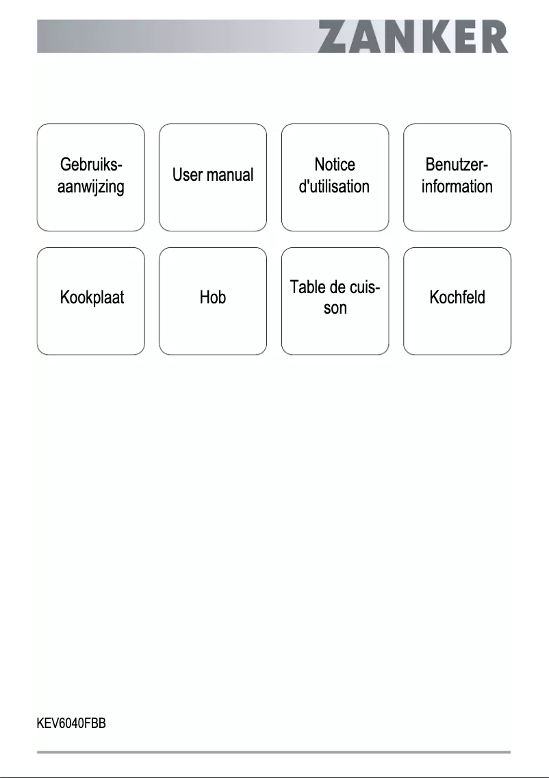 Image de la première page du manuel de l'appareil KEV6040FBB