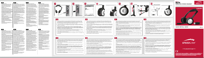 Page 1 de la notice Manuel utilisateur Speed-Link Metic SL-8765