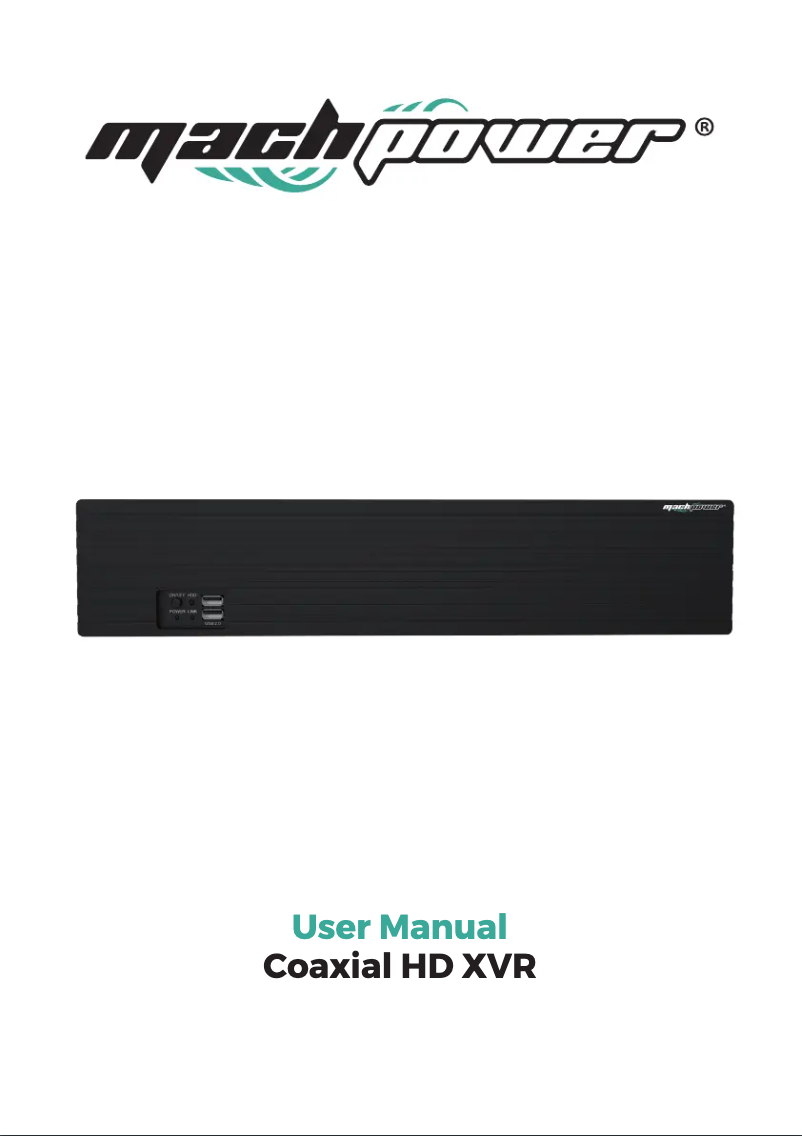 Page 1 de la notice Manuel utilisateur Mach Power VS-XHVR8C5MN-306