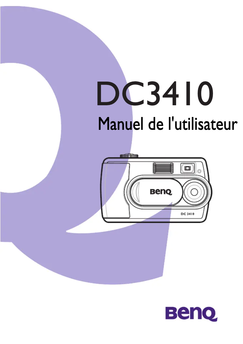 Image de la première page du manuel de l'appareil DC 3410