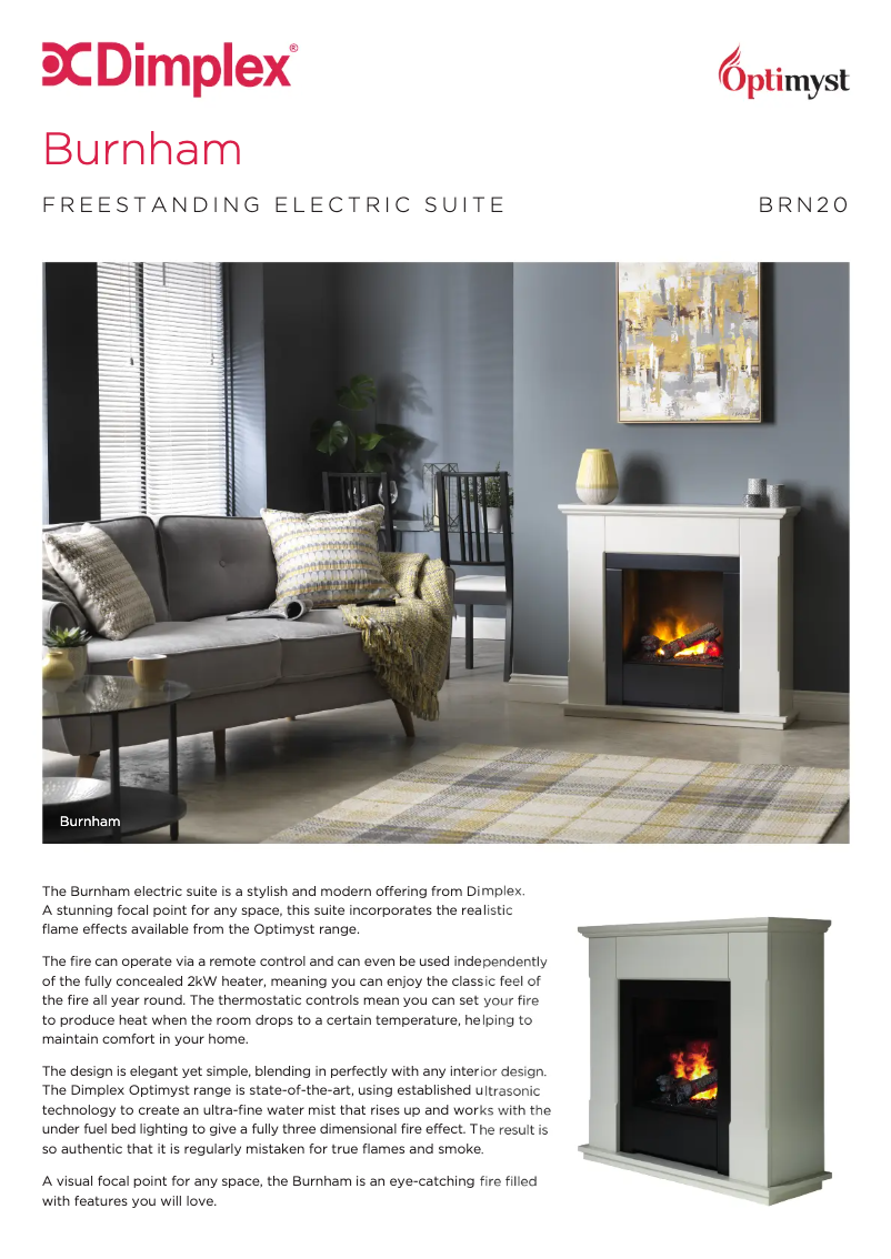 Page n°1 - Fiche technique Dimplex BRN20