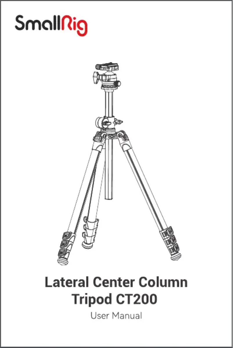 Page 1 de la notice Manuel utilisateur SmallRig CT200