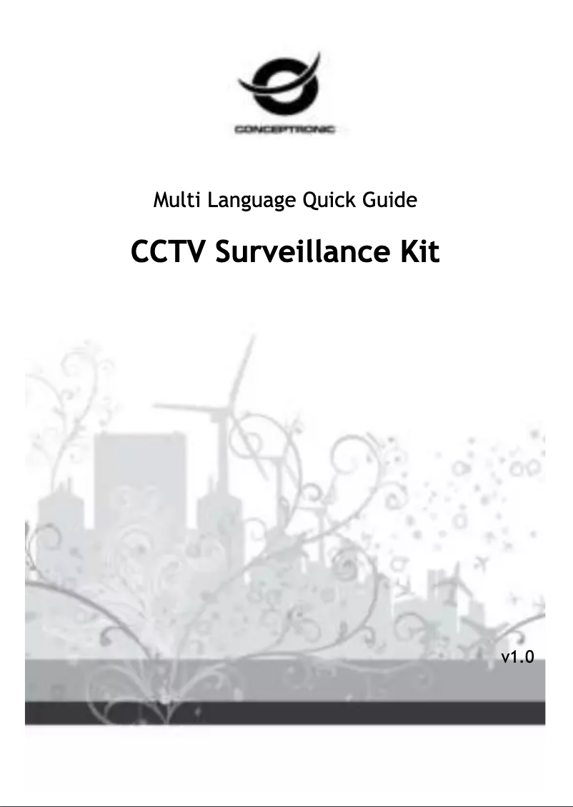 Page n°1 - Manuel utilisateur Conceptronic CCTV Surveillance Kit