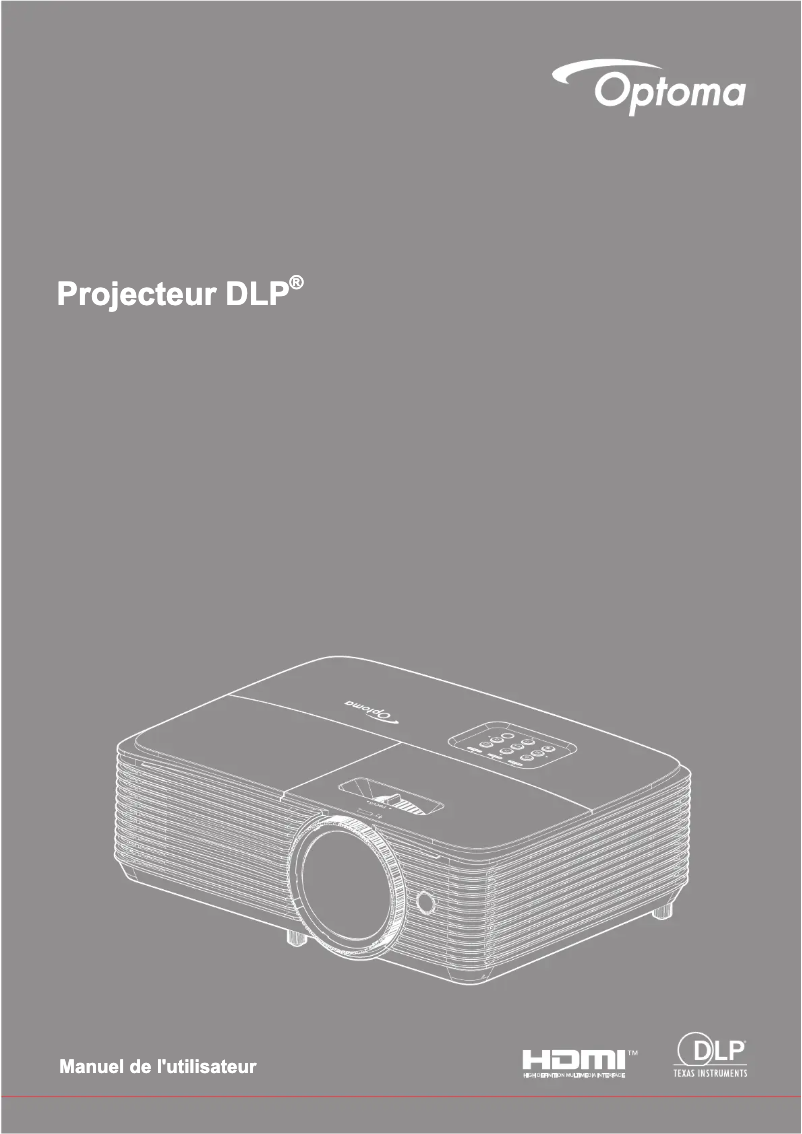 Page n°1 - Manuel utilisateur Optoma EH412STx