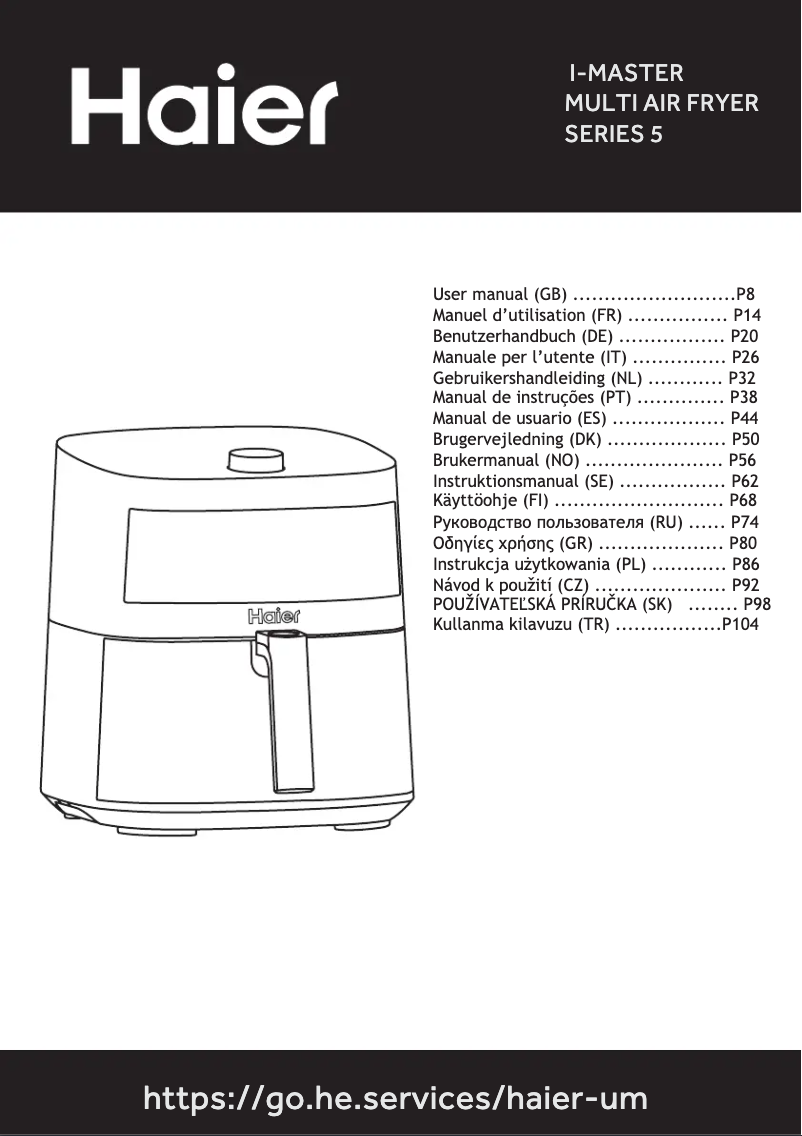 Page n°1 - Manuel utilisateur Haier HAF5TW 011